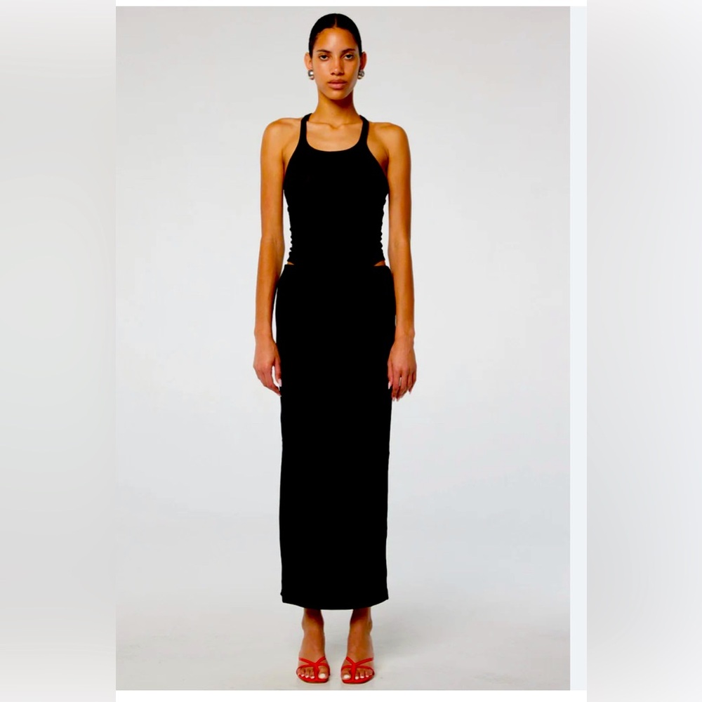 Then Line by K Sophie Racerback tank small black